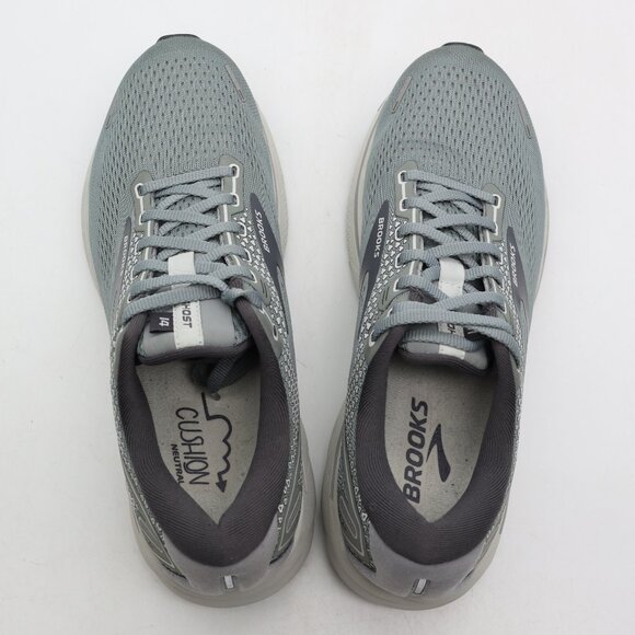 Brooks Ghost 14 Men's Size 8.5 EE Wide Gray Running Athletic Sneakers - Picture 7 of 10